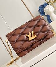 LV Wallet On Chain GO-14 Malletage Brown M13841 - 20x12x5cm - 1