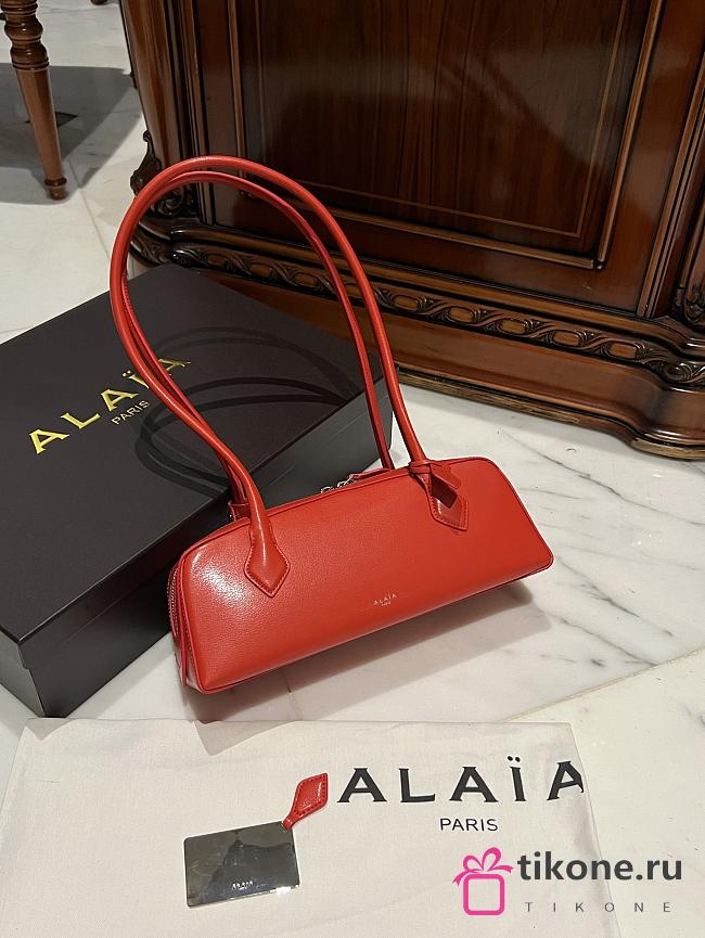 Alaia Le Teckel Small Bag In Goatskin Red - 33x11x10cm - 1