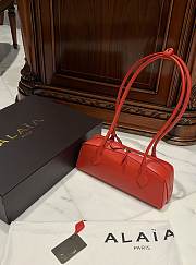 Alaia Le Teckel Small Bag In Goatskin Red - 33x11x10cm - 4