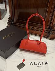 Alaia Le Teckel Small Bag In Goatskin Red - 33x11x10cm - 2