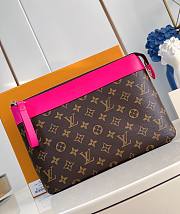 LV Pochette Voyage Souple Pondichery Pink M13356 - 30x21x7.5cm - 1