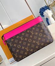 LV Pochette Voyage Souple Pondichery Pink M13356 - 30x21x7.5cm - 2