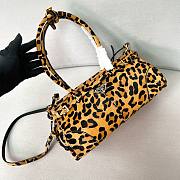 Honey Prada Medium Leopard Printed Leather Handbag - 32x15.5x12cm - 2