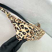 Honey Prada Aimee Medium Leopard Printed Leather Shoulder Bag - 31x18x10cm - 4