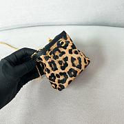 Prada Honey Leopard Printed Leather Mini Pouch - 9.5x9x6cm - 2