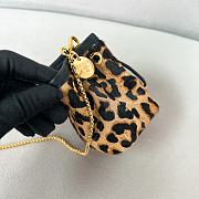 Prada Honey Leopard Printed Leather Mini Pouch - 9.5x9x6cm - 6