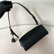 Prada Medium Re Nylon And Leather Shoulder Bag With Padlock - 27x12x10.5cm - 2