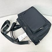 Prada Re Nylon Baby Bag Black - 36x31x18cm - 6