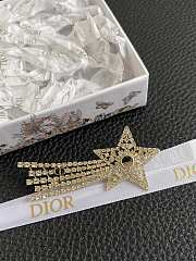 Dior Night Herbarium Brooch Matte Gold Finish Metal And Silver Tone Crystals - 6