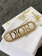 Dio(r)evolution Brooch Gold Finish Metal and Silver Tone Crystals - 1