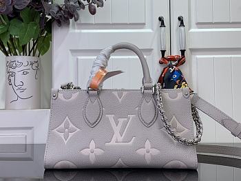 LV OnTheGo East West Bicolor Monogram Empreinte Gray M14213 - 25x13x10cm