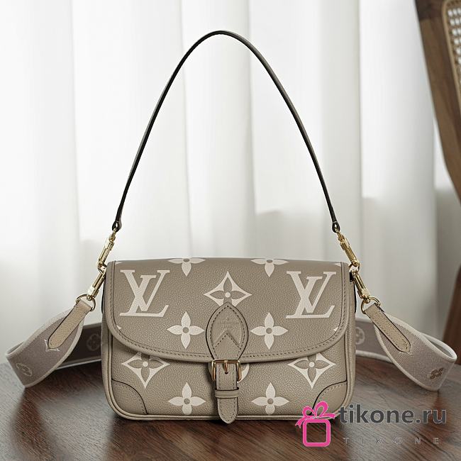 LV Diane Bicolor Monogram Empreinte Tourterelle Beige M46583 - 24x15x9cm - 1