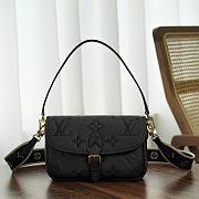 LV Diane Monogram Empreinte Black M46386 - 24x15x9cm - 1