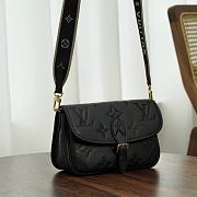 LV Diane Monogram Empreinte Black M46386 - 24x15x9cm - 2