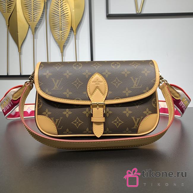 LV Diane Satchel Monogram Canvas Fuchsia M46049 - 24x15x9cm - 1