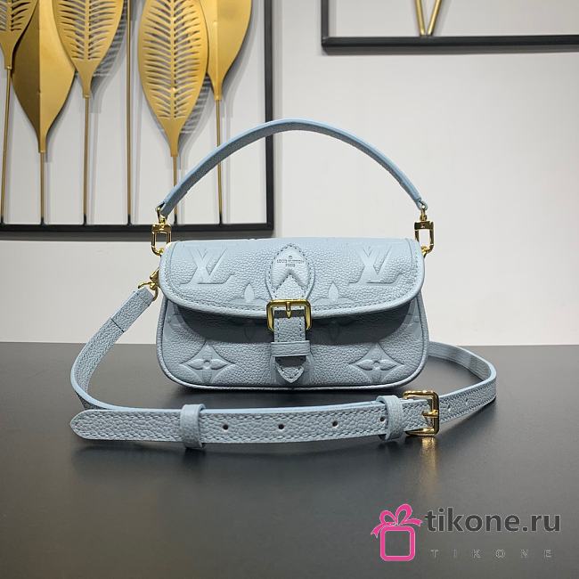 LV Nano Diane Monogram Empreinte Blue M83592 - 19x10.5x6cm - 1