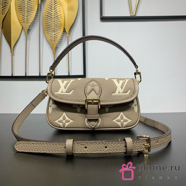 LV Nano Diane Bicolor Monogram Empreinte Tourterelle Beige M83300 - 19x10.5x6cm - 1