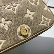 LV Nano Diane Bicolor Monogram Empreinte Tourterelle Beige M83300 - 19x10.5x6cm - 2