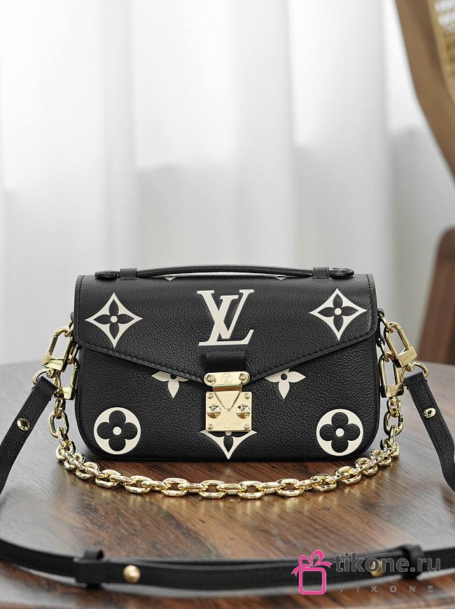 LV Pochette Metis East West Bag Black/Beige M46596 - 21.5x13.5x6cm - 1