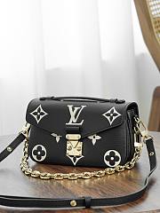 LV Pochette Metis East West Bag Black/Beige M46596 - 21.5x13.5x6cm - 2