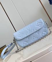 LV Wallet On Chain Ivy Monogram Empreinte Blue M83637 - 23.5x12x4.3cm - 1