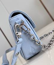 LV Wallet On Chain Ivy Monogram Empreinte Blue M83637 - 23.5x12x4.3cm - 5