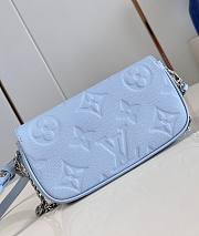 LV Wallet On Chain Ivy Monogram Empreinte Blue M83637 - 23.5x12x4.3cm - 6