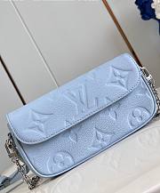 LV Wallet On Chain Ivy Monogram Empreinte Blue M83637 - 23.5x12x4.3cm - 2