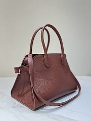 The Row Soft Margaux 10 Bag in Grained Mocha - 25.5x18x19cm - 4