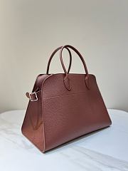 The Row Soft Margaux 15 Bag in Grained Calfskin Leather Mocha - 38x24x27cm - 2