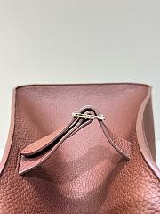 The Row Soft Margaux 15 Bag in Grained Calfskin Leather Mocha - 38x24x27cm - 3