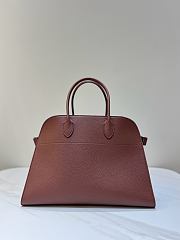 The Row Soft Margaux 15 Bag in Grained Calfskin Leather Mocha - 38x24x27cm - 5