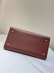 The Row Soft Margaux 15 Bag in Grained Calfskin Leather Mocha - 38x24x27cm - 6