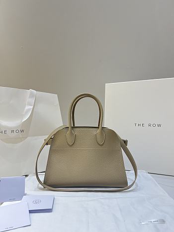 The Row Soft Margaux 10 Bag in Grained Milk Tea - 25.5x18x19cm