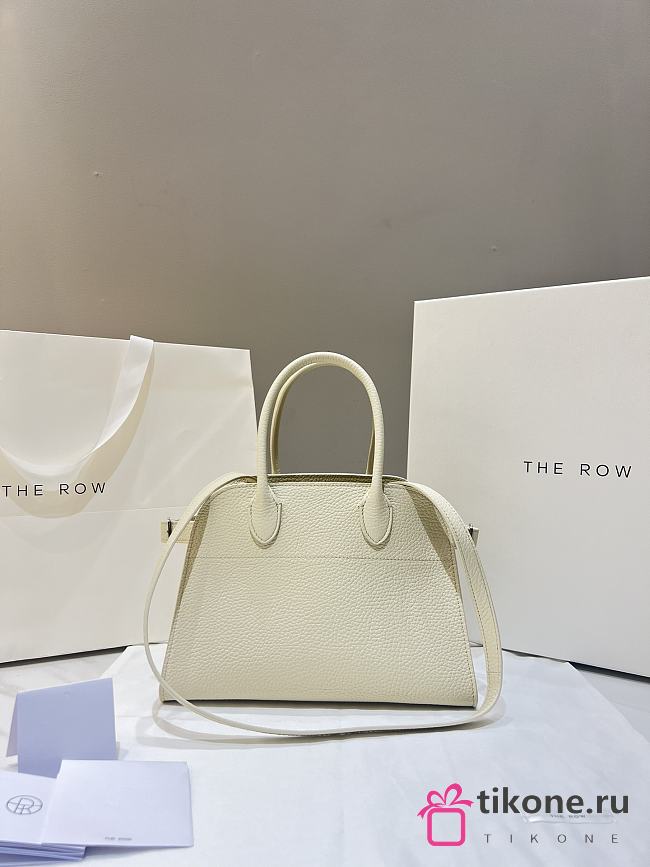 The Row Soft Margaux 10 Bag in Grained White - 25.5x18x19cm - 1