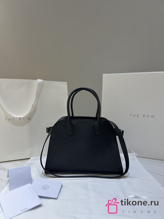 The Row Soft Margaux 10 Bag in Grained Black - 25.5x18x19cm - 1