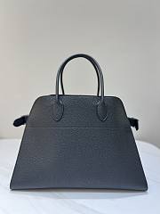 The Row Soft Margaux 15 Bag in Grained Calfskin Leather Black - 38x24x27cm - 5