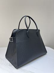 The Row Soft Margaux 15 Bag in Grained Calfskin Leather Black - 38x24x27cm - 2