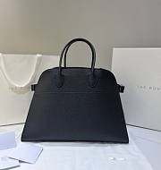 The Row Soft Margaux 15 Bag in Grained Calfskin Leather Black - 38x24x27cm - 1