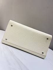 The Row Soft Margaux 15 Bag in Grained Calfskin Leather White - 38x24x27cm - 4