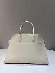 The Row Soft Margaux 15 Bag in Grained Calfskin Leather White - 38x24x27cm - 5