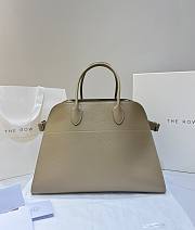 The Row Soft Margaux 15 Bag in Grained Calfskin Leather Milk Tea - 38x24x27cm - 1