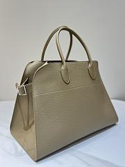 The Row Soft Margaux 15 Bag in Grained Calfskin Leather Milk Tea - 38x24x27cm - 4