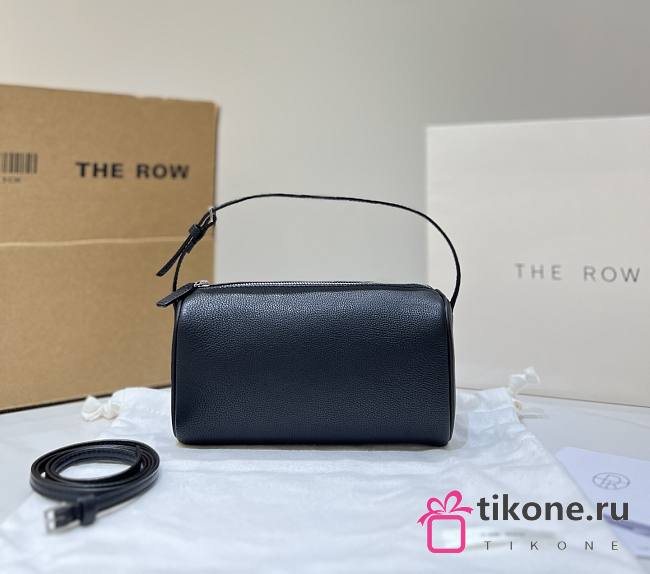 The Row 90's Bag in Finely Grained Calfskin Leather Black - 19.5x11.5x8cm - 1