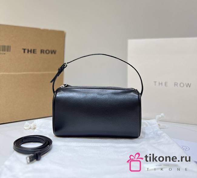 The Row 90's Bag in Soft Nappa Leather Black - 19.5x11.5x8cm - 1