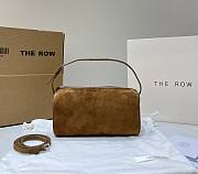 The Row 90's Bag in Suede Leather Brown - 19.5x11.5x8cm - 1