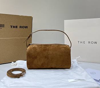 The Row 90's Bag in Suede Leather Brown - 19.5x11.5x8cm