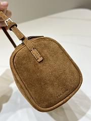 The Row 90's Bag in Suede Leather Brown - 19.5x11.5x8cm - 4