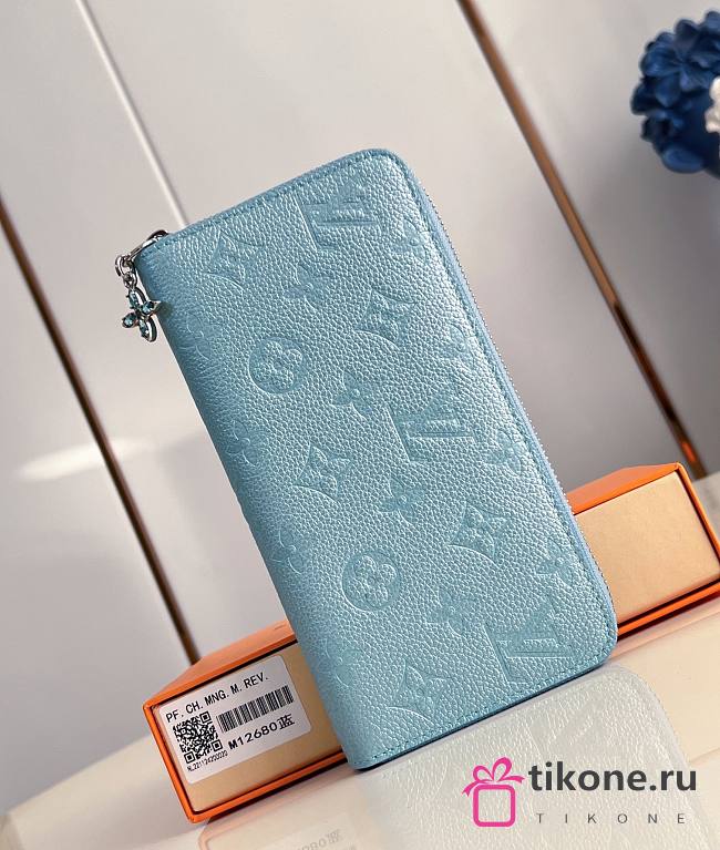 LV Zippy Wallet Azur Frost M12680 - 21x2.5x10cm - 1