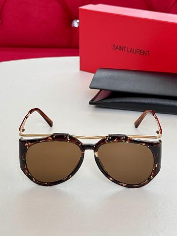 YSL SL M137/F Amelia Brown Sunglasses